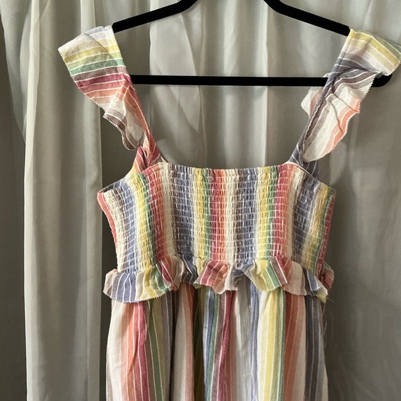 NWT For the republic Rainbow Striped Maxi Dress size medium - Picture 5 of 6